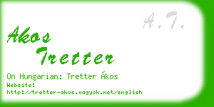 akos tretter business card